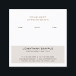 Carte De Rendez-vous Conception moderne élégante de rappel de<br><div class="desc">Carte de visite à la mode élégant de conception moderne de rappel de rendez-vous. Idéal pour de vrais agents immobiliers,  comptables,  agents immobiliers,  courtiers,  mandataires,  avocats,  médecins,  professionnels d'entreprise,  stylistes,  architectes,  ingénieurs,  directeurs,  directeurs,  conseillers,  concepteurs,  professeurs,  musiciens,  toutes les professions.</div>