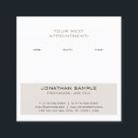 Carte De Rendez-vous Conception moderne élégante de rappel de<br><div class="desc">Carte de visite à la mode élégant de conception moderne de rappel de rendez-vous. Idéal pour de vrais agents immobiliers,  comptables,  agents immobiliers,  courtiers,  mandataires,  avocats,  médecins,  professionnels d'entreprise,  stylistes,  architectes,  ingénieurs,  directeurs,  directeurs,  conseillers,  concepteurs,  professeurs,  musiciens,  toutes les professions.</div>