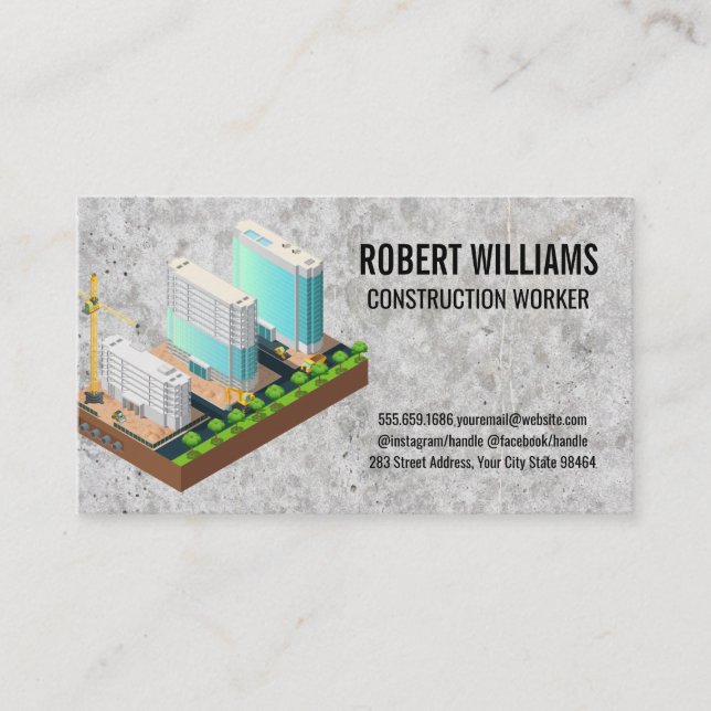 Carte De Rendez-vous Construction | Développement immobilier (Devant)