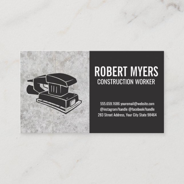 Carte De Rendez-vous Construction | Épandage matériel (Devant)