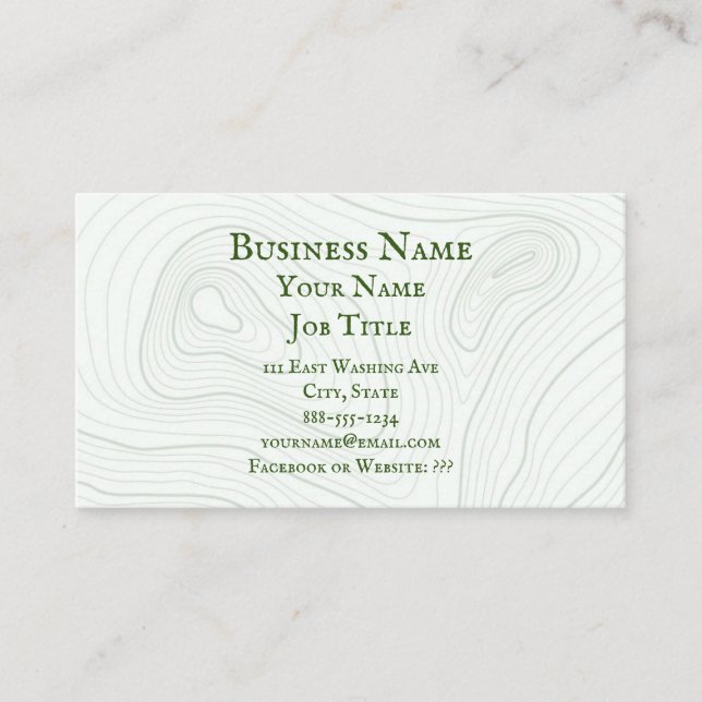 Carte De Rendez-vous Contours (Devant)