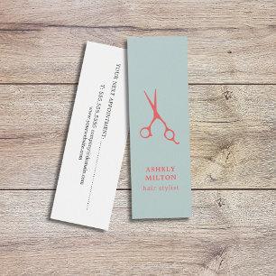 Carte de rendez-vous Cool Blue Saumon Hairstylist