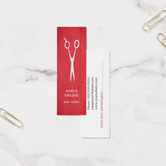 Carte de rendez-vous Cool moderne pour ciseaux à c (Bureau)