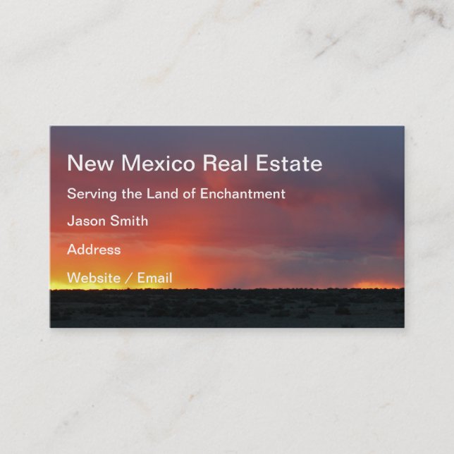 Carte De Rendez-vous Coucher de soleil orageux (Devant)