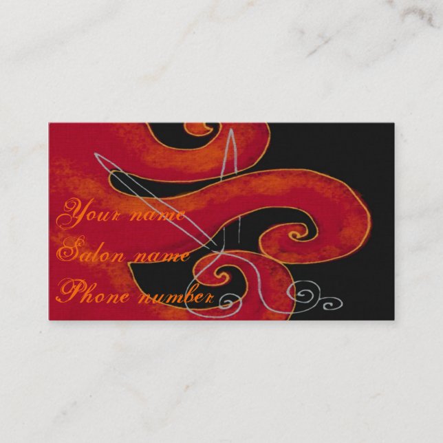 Carte De Rendez-vous Couper les cheveux (Devant)