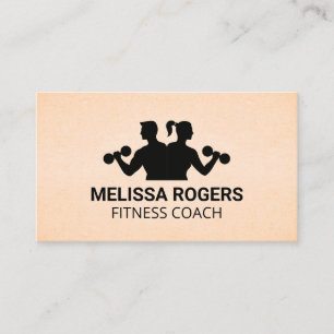 Carte De Rendez-vous Couple Holding Dumbbells Exercice de remise en f