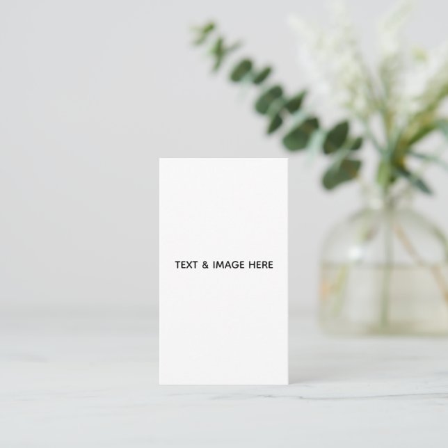 Carte De Rendez-vous Créez votre propre blanc (Debout devant)