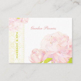 Carte de rendez-vous d'affaires Peony + Faux Lace
