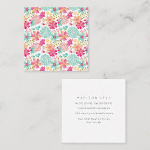 Carte De Rendez-vous Dames Motifs Fleurs Artistes Pastel Designer