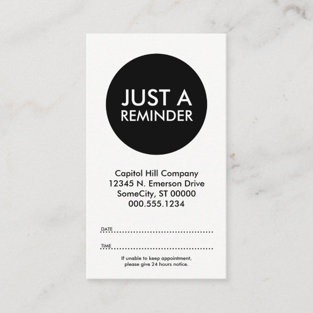 carte de rendez-vous de barbershop (Devant)