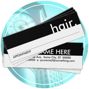 carte de rendez-vous de cheveux