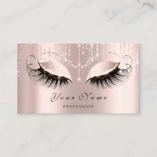Carte de rendez-vous de cils de cheveux de