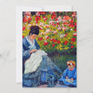 Carte de rendez-vous de Claude Monet Mère et Enfan