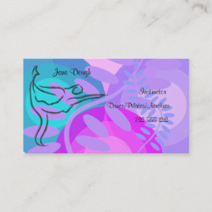 Carte de rendez-vous de danse de Pilates de danse