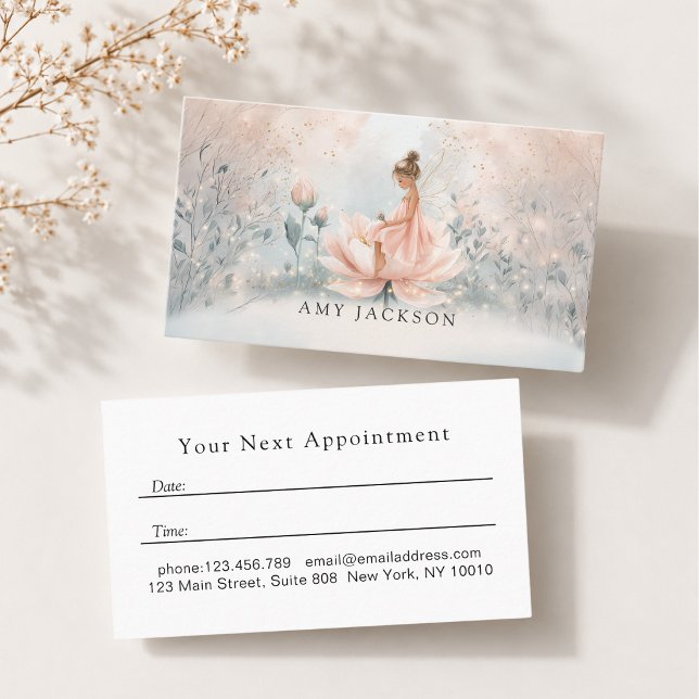 Carte de rendez-vous de fée fantaisiste (Whimsical Fairy Appointment Card)