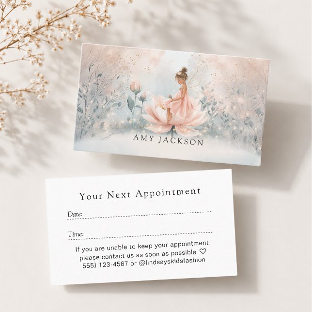 Carte de rendez-vous de fée fantaisiste (Whimsical Fairy Appointment Card)