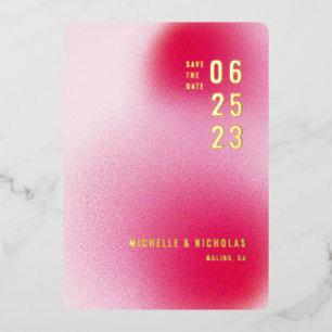 Carte de rendez-vous de mariage à dégradé minimali