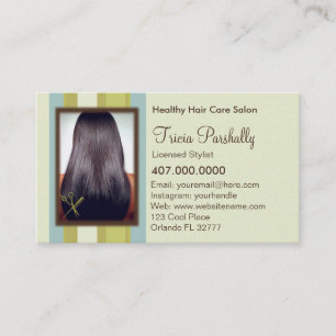 Carte de rendez-vous de salon de coiffure