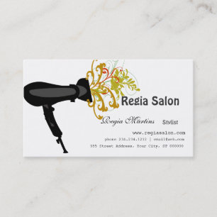 Carte De Rendez-vous Dénommer des esthéticiens de sèche-cheveux de