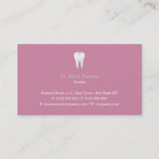 Carte de rendez-vous dentaire | Dentiste rose
