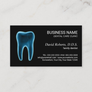 Carte De Rendez-vous Dental Xray Dentist Clinic Nomination