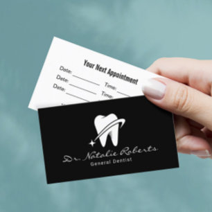 Carte De Rendez-vous Dentist Bright Tooth Logo Soins dentaires professi