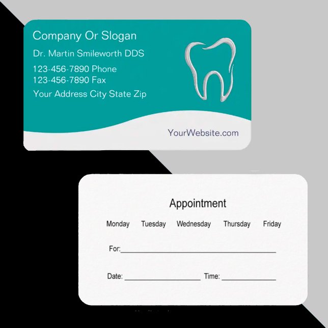 Carte De Rendez-vous Dentist Business Cards (Créateur téléchargé)