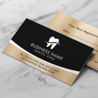 Dentist Modern Tooth Logo Gold Soins dentaires