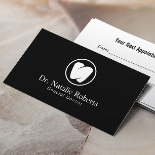 Carte De Rendez-vous Dentist Tooth Logo Dental Office Dental Profession