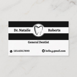 Carte De Rendez-vous Dentiste Moderne Dent Logo Soins dentaires Rendez-