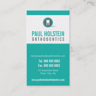 Carte De Rendez-vous DENTISTE NOMINATION moderne logo dentaire dentaire