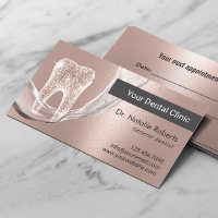Dentiste Rose Parties scintillant or Flux d'eau de