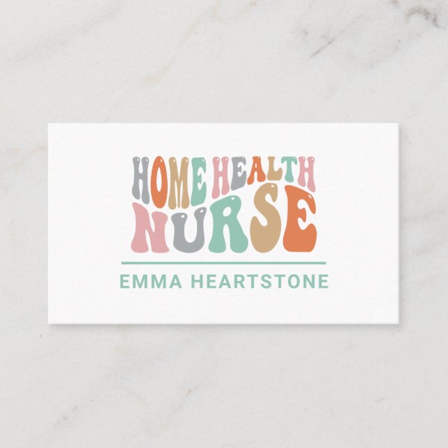 Carte de rendez-vous des infirmières en soins de s (Devant)