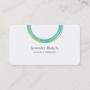 Carte De Rendez-vous Design minimaliste blanc bleu Turquoise moderne