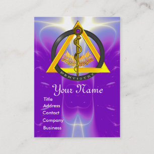 Carte De Rendez-vous DÉSIGNATION DU DENTISTE DE L'ASCLEPIUS ROD Purple