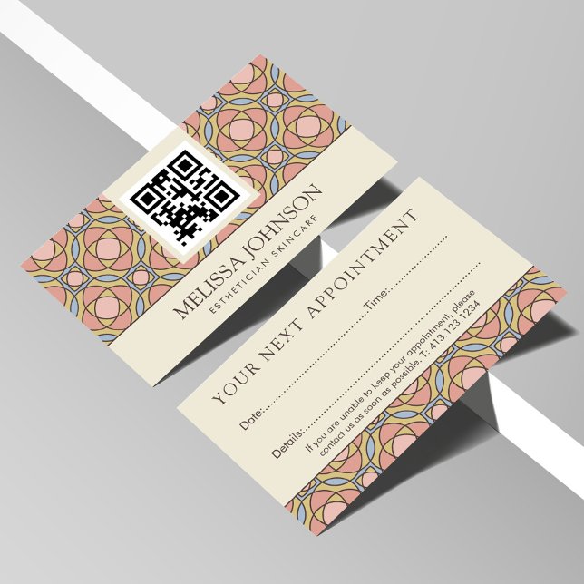 Carte de Rendez-vous d'Esthéticienne Moderne en So (Créateur téléchargé)
