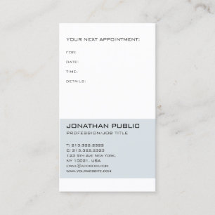 Carte De Rendez-vous Docteur Dentist Chic Appointment Reminder de