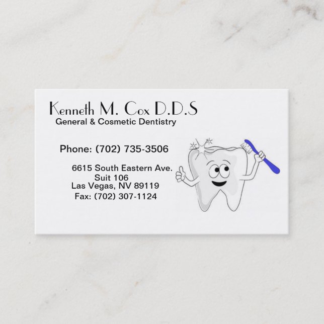 Carte De Rendez-vous Dr. Cox Card (Devant)