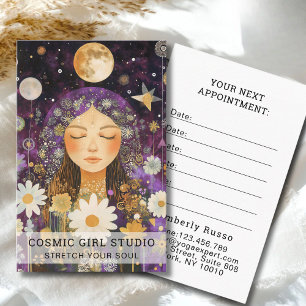 Carte de rendez-vous du Salon Cosmic Girl Boho Moo