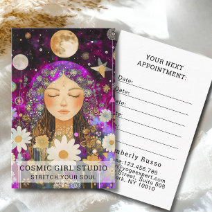 Carte de rendez-vous du Salon Cosmic Girl Boho Moo