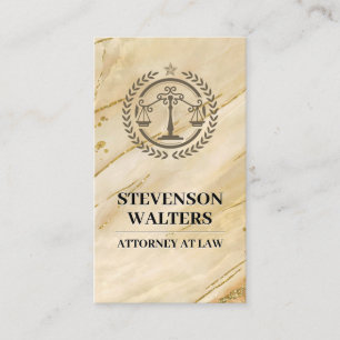 Carte De Rendez-vous Échelles de justice Marbre Or
