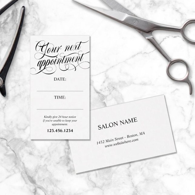 Carte De Rendez-vous Écriture Calligraphique Élégante pour Votre Procha (Créateur téléchargé)