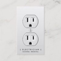 Electricien moderne simple prise électrique blanch