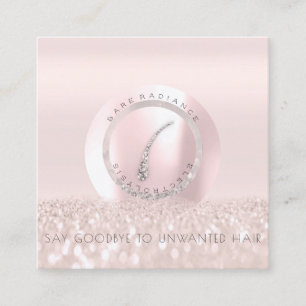 Carte de rendez-vous Electrolyse Rose Parties scin