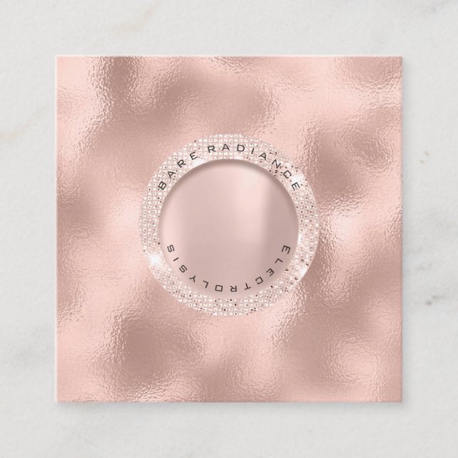 Carte de rendez-vous Electrolyse Rose Parties scin (Devant)