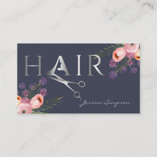 Carte De Rendez-vous Elégant boho aquarelle ciseaux floraux nomination