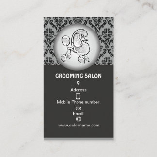 Carte De Rendez-vous Elegant Dog Grooming Salon Business Card 