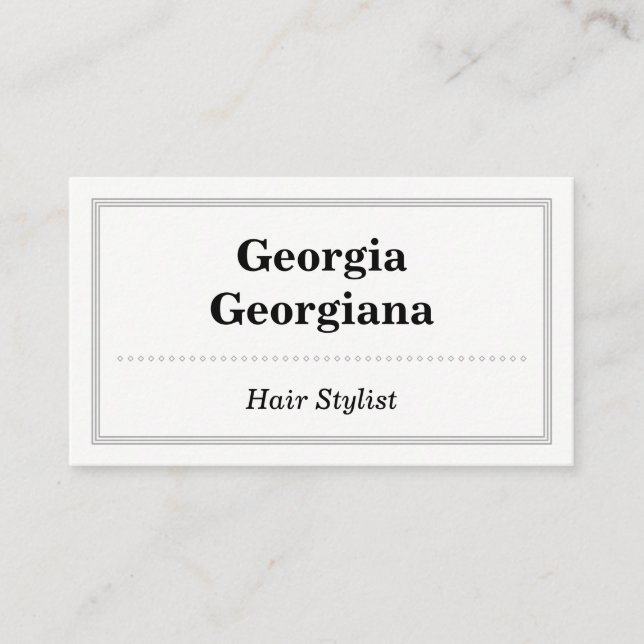 Carte De Rendez-vous Élégant et professionnel, avec la frontière de (Devant)