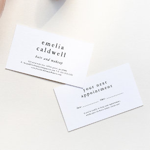 Carte De Rendez-vous EMELIA Simple Boho Modern Small Business Rappel