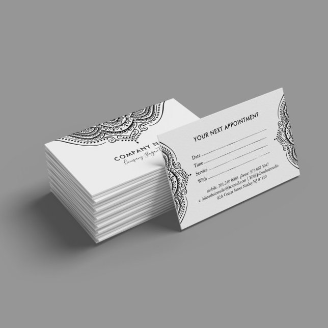 Carte de rendez-vous en dentelle noire (Créateur téléchargé)